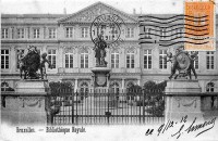 postkaart van Brussel Bibliothèque Royale