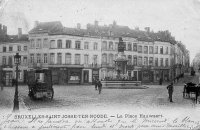 carte postale ancienne de Saint-Josse La Place Houwaert