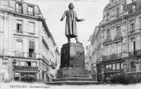 carte postale de Bruxelles Monument Rogier, place de la Liberté
