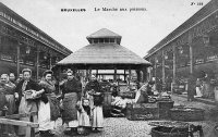 postkaart van Brussel Le Marché aux Poissons