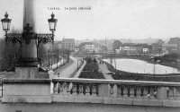carte postale ancienne de Laeken Le Pont colonial
