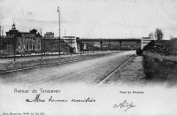 carte postale ancienne de Woluwe-St-Pierre Avenue de Tervueren - Pont de WoluwÃ©