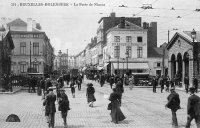 carte postale ancienne de Molenbeek La Porte de Ninove