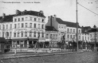 carte postale ancienne de Molenbeek La Porte de Flandre