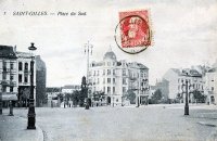 carte postale ancienne de Saint-Gilles Place du Sud