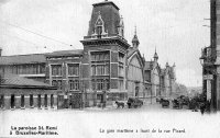 postkaart van Brussel La Gare Maritime à front de la rue Picard