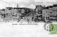 carte postale de Bruxelles Boulevard du Midi et du Hainaut