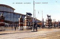 carte postale ancienne de Anderlecht Les Abattoirs