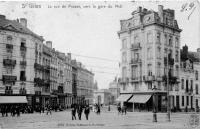 postkaart van Sint-Gillis La rue de Prusse (rue de l'Argonne) vers la gare du Midi.