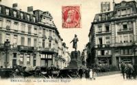 postkaart van Brussel Place de la liberté - monument Rogier