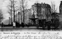 postkaart van Brussel La place Rouppe
