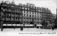 postkaart van Brussel Le grand hôtel Métropole