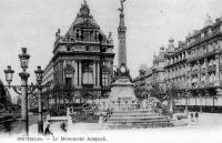 postkaart van Brussel Le monument Anspach