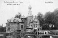 carte postale ancienne de Ganshoren Château du comte de Villegas (château de Rivieren)