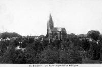 carte postale ancienne de Watermael-Boitsfort Vue panoramique du Parc et de l'église