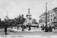 postkaart van Brussel Fontaine de Brouckère