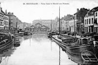 postkaart van Brussel Vieux Canal et Marché aux Poissons