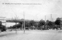 carte postale ancienne de Woluwe-St-Pierre Pont du chemin de fer et Gare de Woluwe