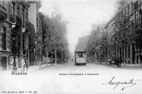 carte postale ancienne de Etterbeek Avenue d'Auderghem à Etterbeek