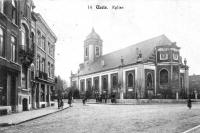 carte postale ancienne de Uccle Eglise  (Eglise St Pierre - Parvis St Pierre)