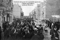 postkaart van Sint-Lambrechts-Woluwe Souvenir de la pose de la première pierre de l'église Saint-Henri postkaart van Sint-Lambrechts-Woluwe Souvenir de la pose de la première pierre de l'église Saint-Henri