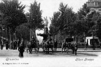 carte postale de Bruxelles Place Rouppe