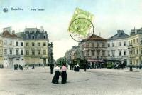 carte postale de Bruxelles Porte Louise