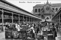 postkaart van Brussel&nbsp;Brussel - Vismarkt