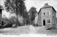 carte postale ancienne de Jauche Route de Jodoigne