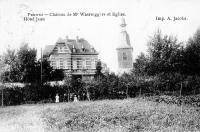 postkaart van Perwijs Château de Mr Waerseggers et Eglise. Hôtel Jean