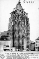 carte postale ancienne de Wavre La tour de l'église Saint Jean-Baptiste