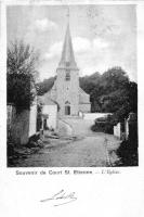 carte postale ancienne de Court -St-Etienne L'Eglise