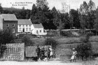 carte postale ancienne de Court-Saint-Etienne Route provinciale