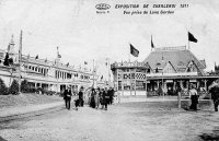carte postale ancienne de Charleroi Exposition de Charleroi 1911 - Vue prise de Luna Garden