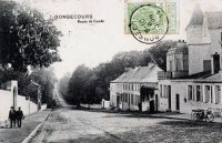 carte postale ancienne de Bonsecours Route de Condé