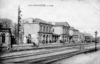postkaart van La Louvière La gare