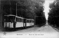 carte postale ancienne de Bonsecours Départ du tram vers Condé