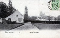 carte postale ancienne de Bonsecours Entrée du Village