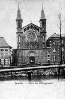 carte postale ancienne de Tournai Eglise des Rédemptoristes