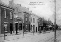 carte postale ancienne de Trazegnies Comptoir du centre - Rue de la station 34