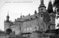 postkaart van Trazegnies Château des Marquis Côté latéral et chapelle