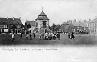carte postale ancienne de Montignies-sur-Sambre Le Calvaire - Grand' Place