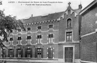 postkaart van Leuze-en-Hainaut Etablissement des Dames de Saint-François-de-Sales. Façade rue Tour Saint-Pierre