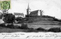 carte postale ancienne de Mont-Saint-Aubert Vue sur l'église