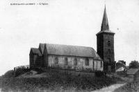 carte postale ancienne de Mont-Saint-Aubert L'église
