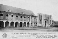 postkaart van Gozée Abbaye d'Aulne - Galerie ayant servi de carrosserie et quartier des étrangers