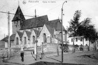carte postale ancienne de Marcinelle Eglise du centre