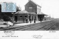 postkaart van Chièvres La Station