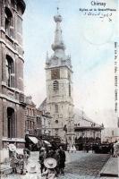 postkaart van Chimay Eglise et la Grand'Place