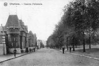 postkaart van Charleroi Caserne d'infanterie